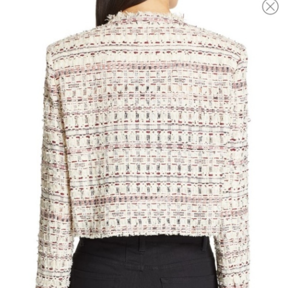 🆕 IRO Locali Tweed Jacket with fringe - Picture 7 of 7